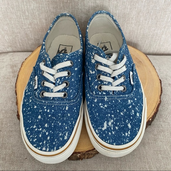 Vans Authentic Denim Splatter Shoes - Picture 5 of 10